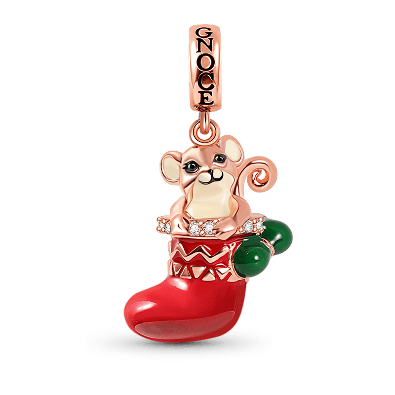 Mouse with Christmas Stocking