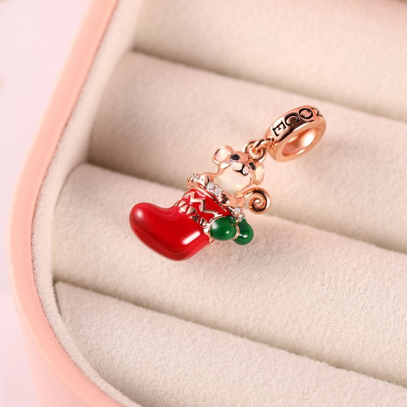 Mouse with Christmas Stocking