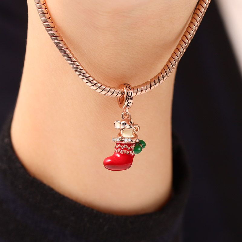 Mouse with Christmas Stocking