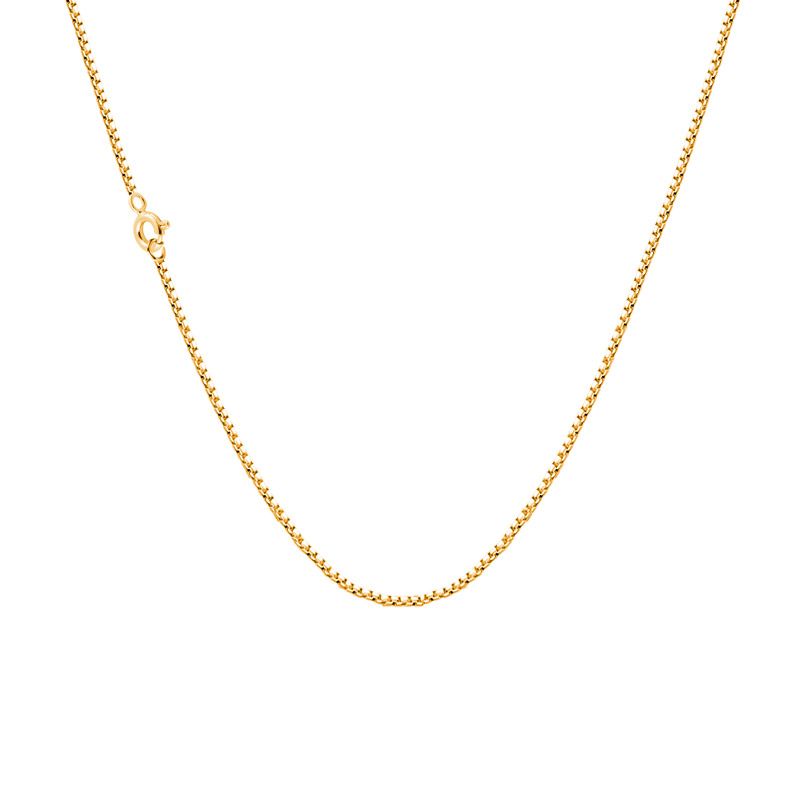 Gold Plated Brass Box Chain