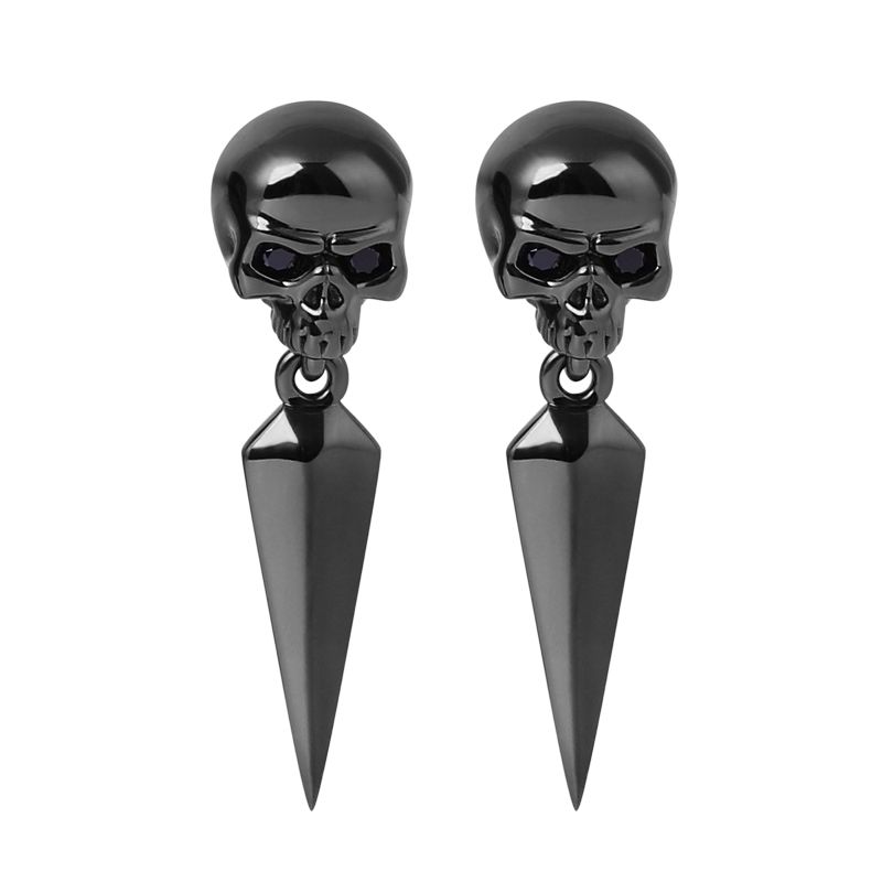 Black Skull Earrings