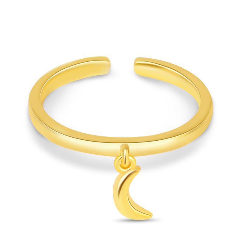 Crescent Moon Open Ring