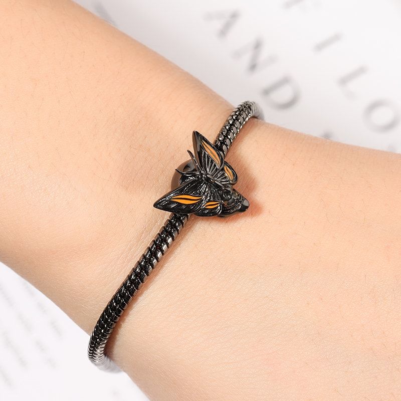 Butterfly Skull Charm