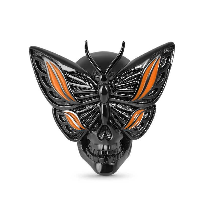 Butterfly Skull Charm