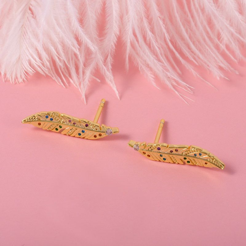 Feather Ear Studs