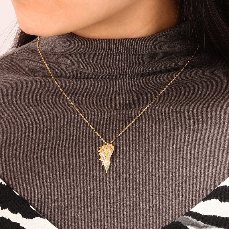 Multicolour Wings Necklace