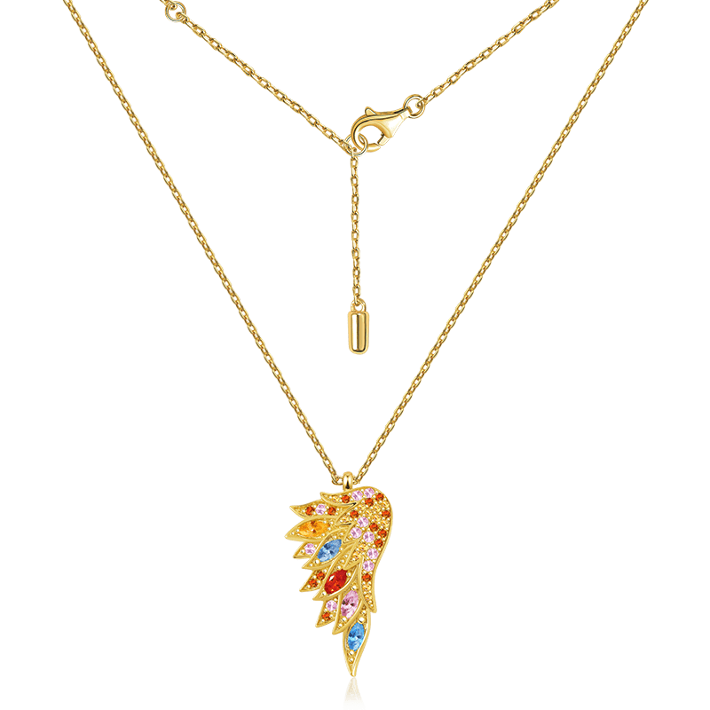 Multicolour Wings Necklace