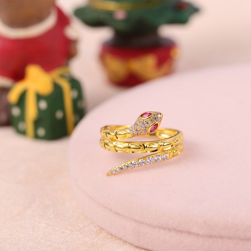 Golden Snake Ring