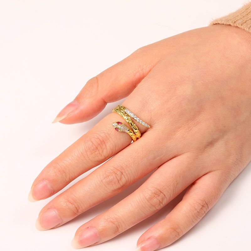 Golden Snake Ring