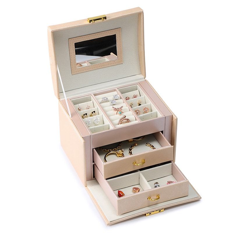Luxury Three-layer Jewelry Box