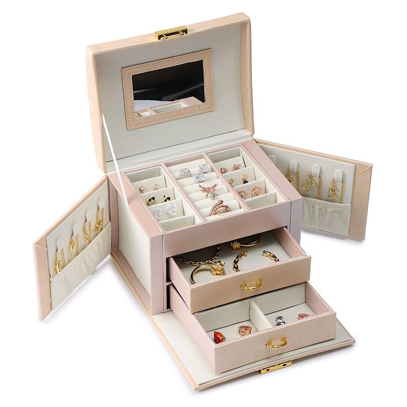 Luxury Three-layer Jewelry Box