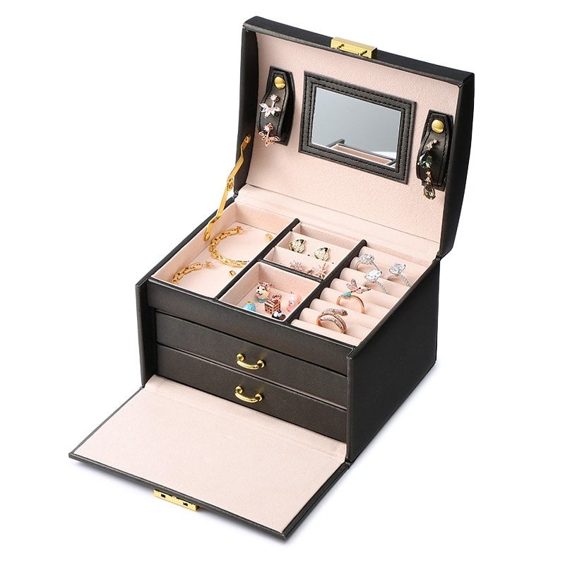 Luxury Three-layer Jewelry Box