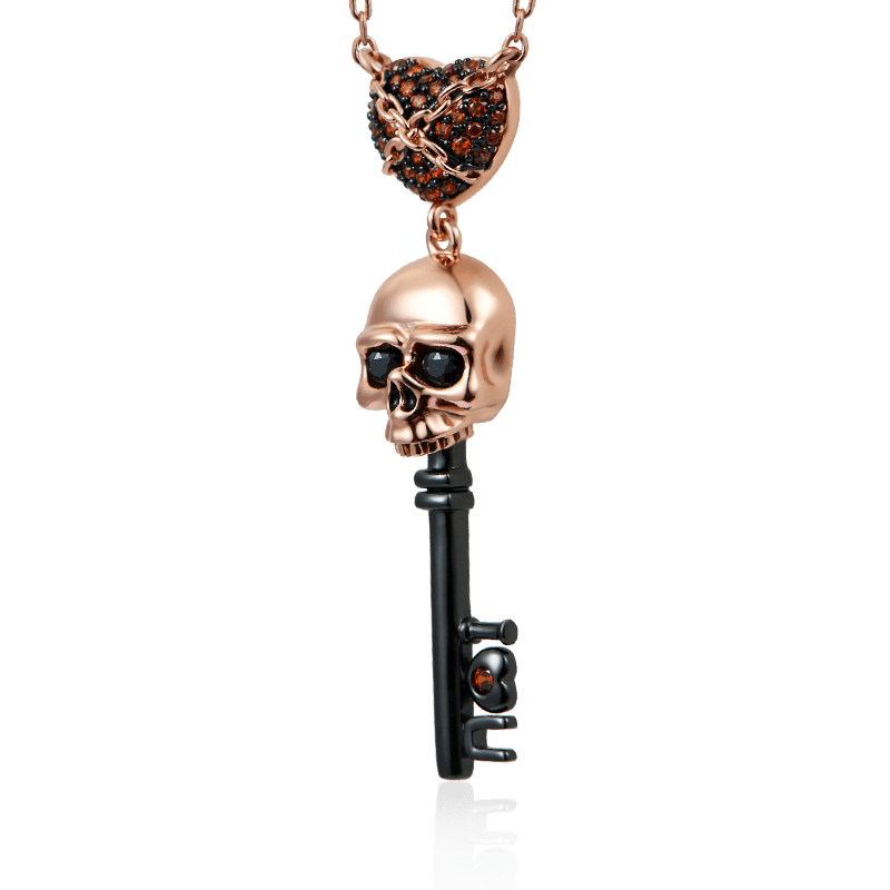 Skull Key Necklace