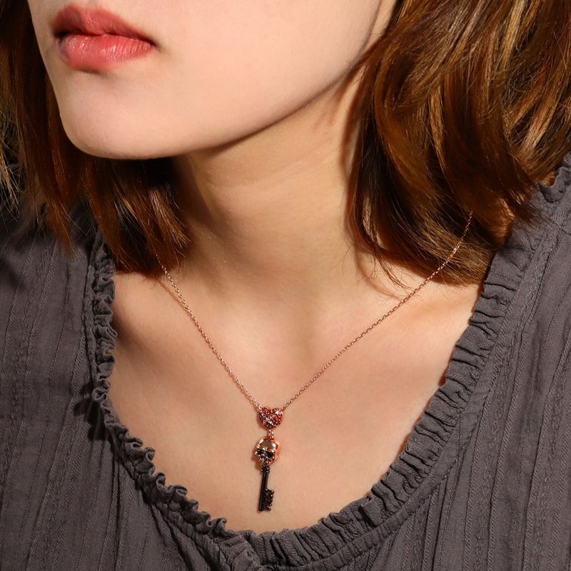 Skull Key Necklace