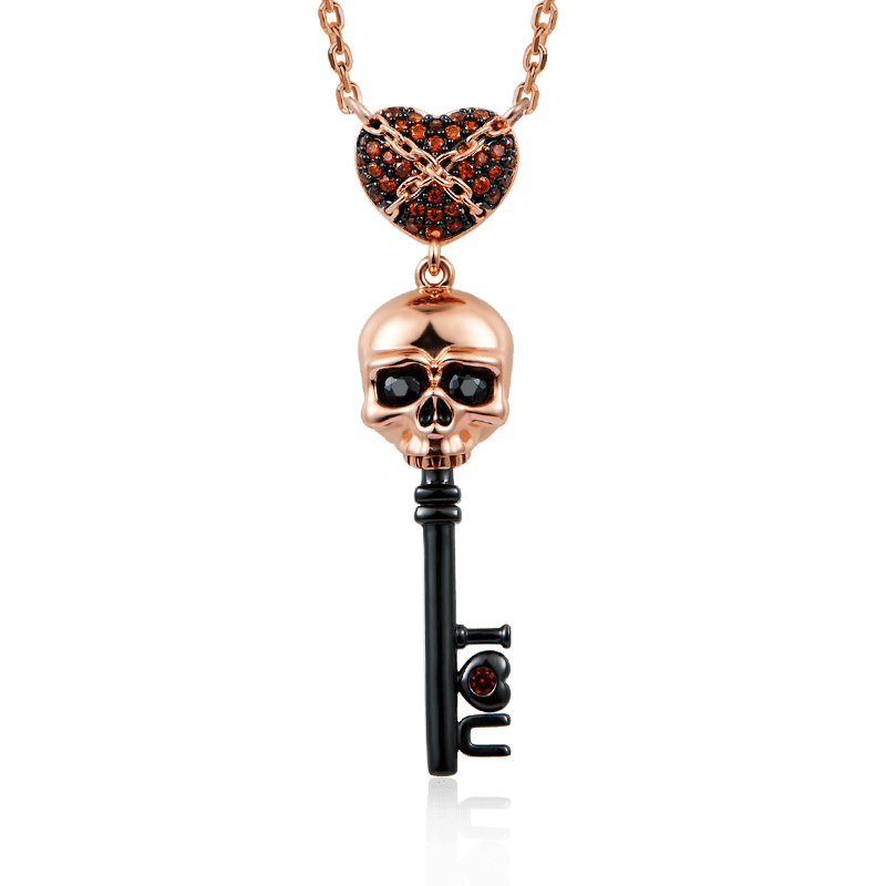 Skull Key Necklace