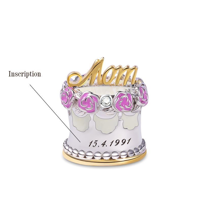 Moms Birthday Cake Charm