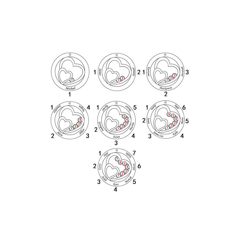 Heart in Heart Necklace