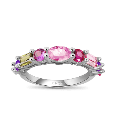 Multi-Color Crystal Ring