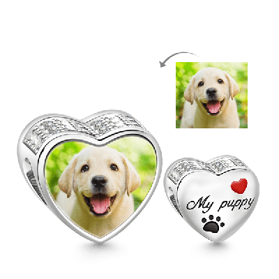 Puppy Photo Charm