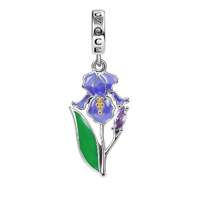 Purple Iris Pendant