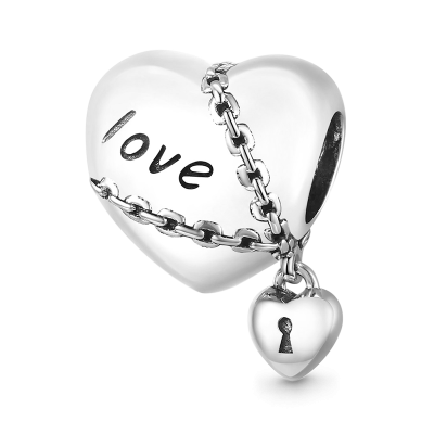 "Love Forever" Hearts Charm