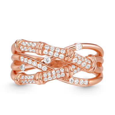 Bamboo Intertwined Ring