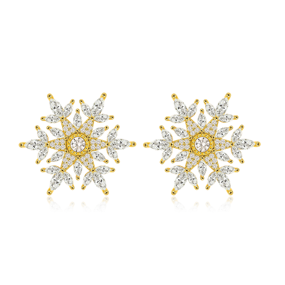 Snowflake Stud Earrings