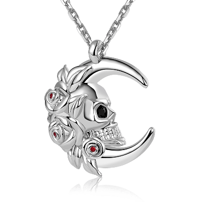 Moon Skull Necklace