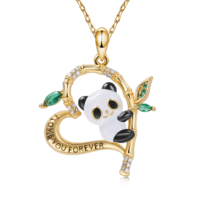 Panda Heart Necklace