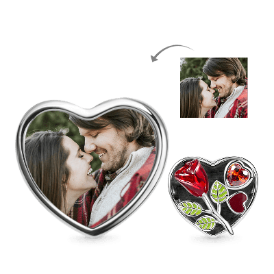 Rose Lover Photo Charm
