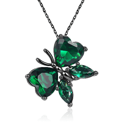 Green Butterfly Necklace