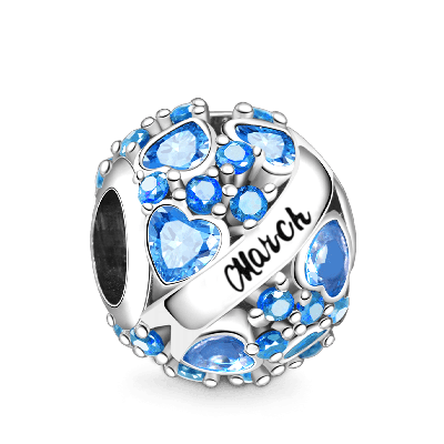 Round Birthstone Charm