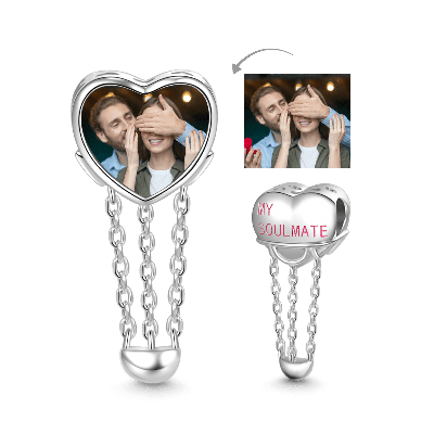 "Never Be Apart" Photo Charm