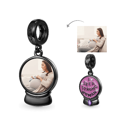 Woman Power Photo Pendant