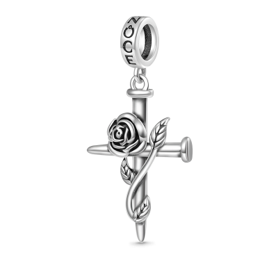 Rose Cross Pendant