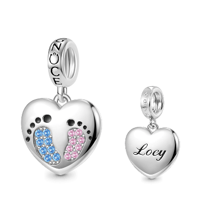 Baby Footprint Engravable Pendant