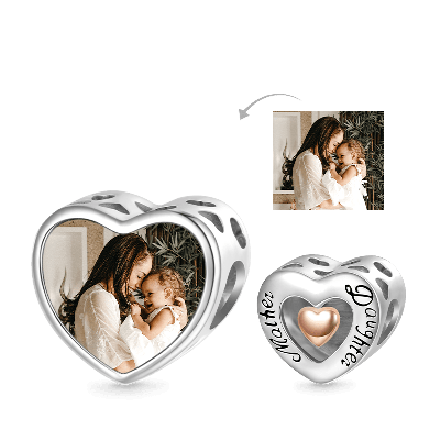 Mother & Daughter Photo Charm