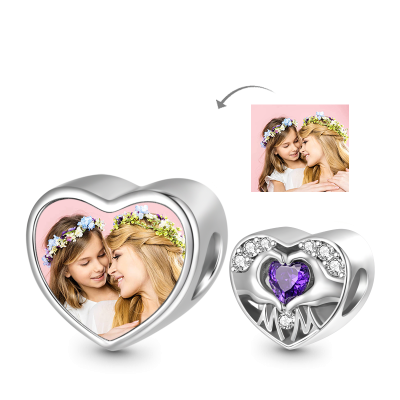 Mom Love Photo Charm