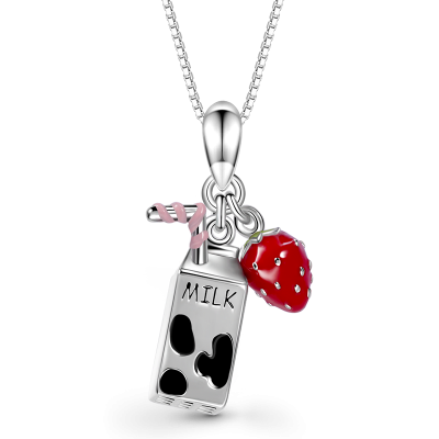 Milk & Strawberry Necklace