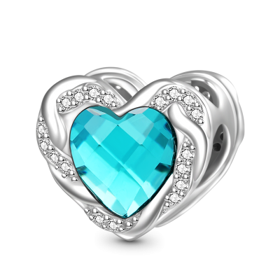 Heart Birthstone Charm