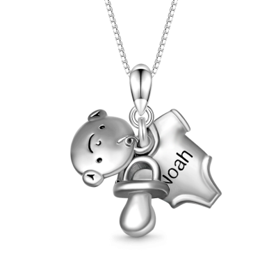 Baby Pacifier&T-shirt Necklace