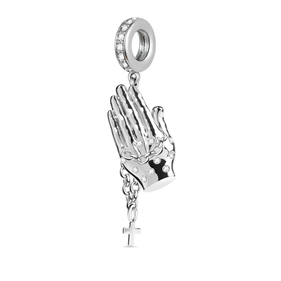 Pray Zirconia Charm