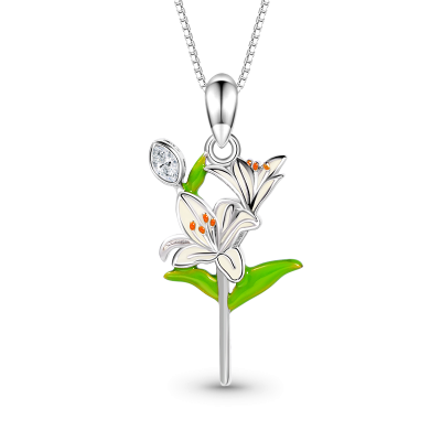 Lily Flower Necklace