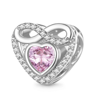 Infinite Love Heart Charm