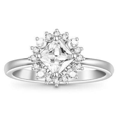 Princess-cut Promise Ring
