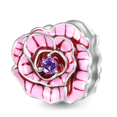 Pink Rose Charm