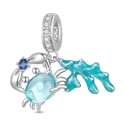 Crab&Seaweed Pendant