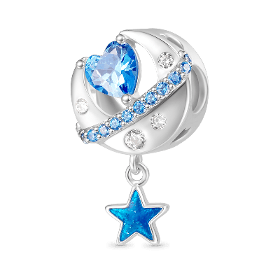 Moon Star Charm