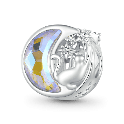 Moon & Cat Charm