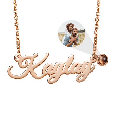 Projection Name Necklace